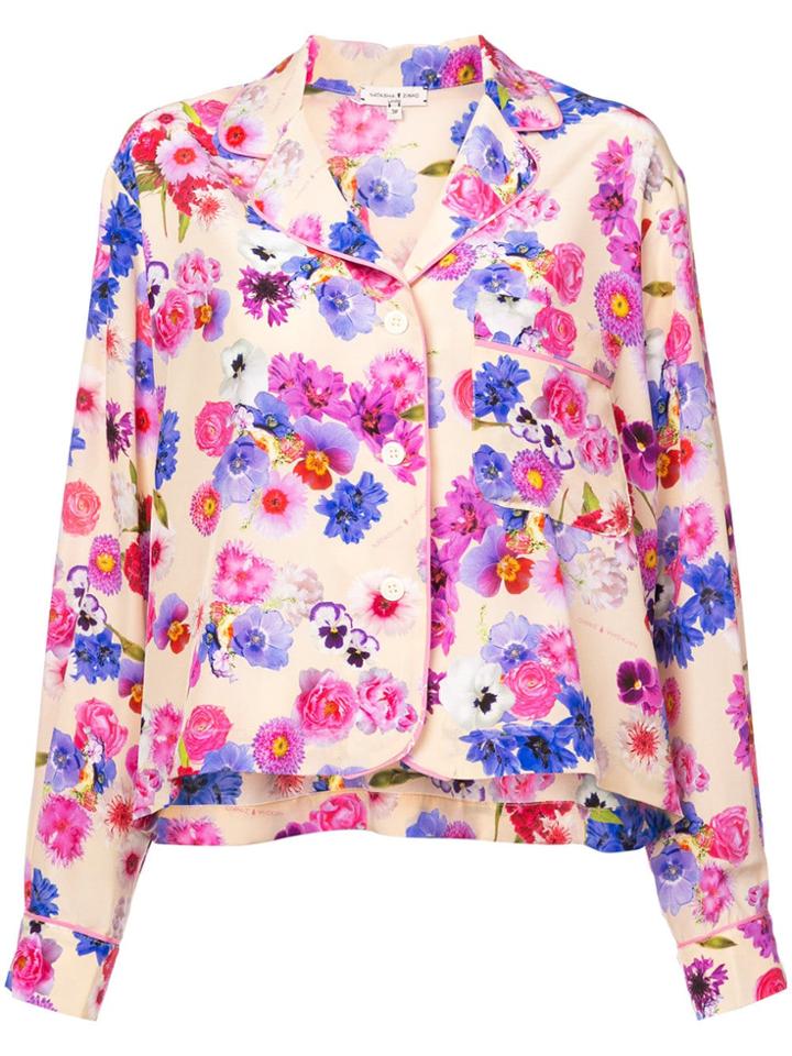 Natasha Zinko Floral Print Blouse - Nude & Neutrals