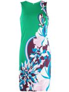 Emilio Pucci Peony Print Fitted Dress - Green