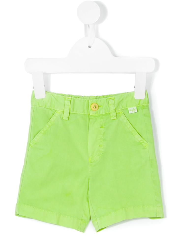 Il Gufo - Denim Shorts - Kids - Cotton/spandex/elastane - 18 Mth, Green