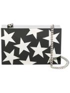 Stella Mccartney Plexy Brass Stars Clutch, Women's, Black, Plastic