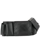 Chanel Vintage Uniform Quilted Bum Bag Waist Pouch - Black