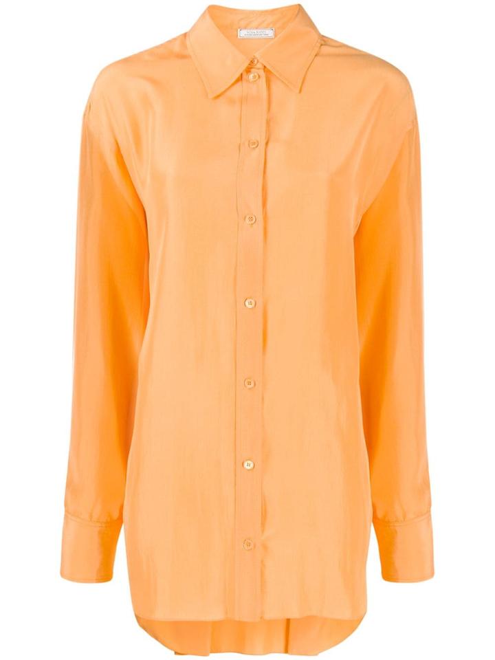 Nina Ricci Loose-fit Silk Shirt - Orange