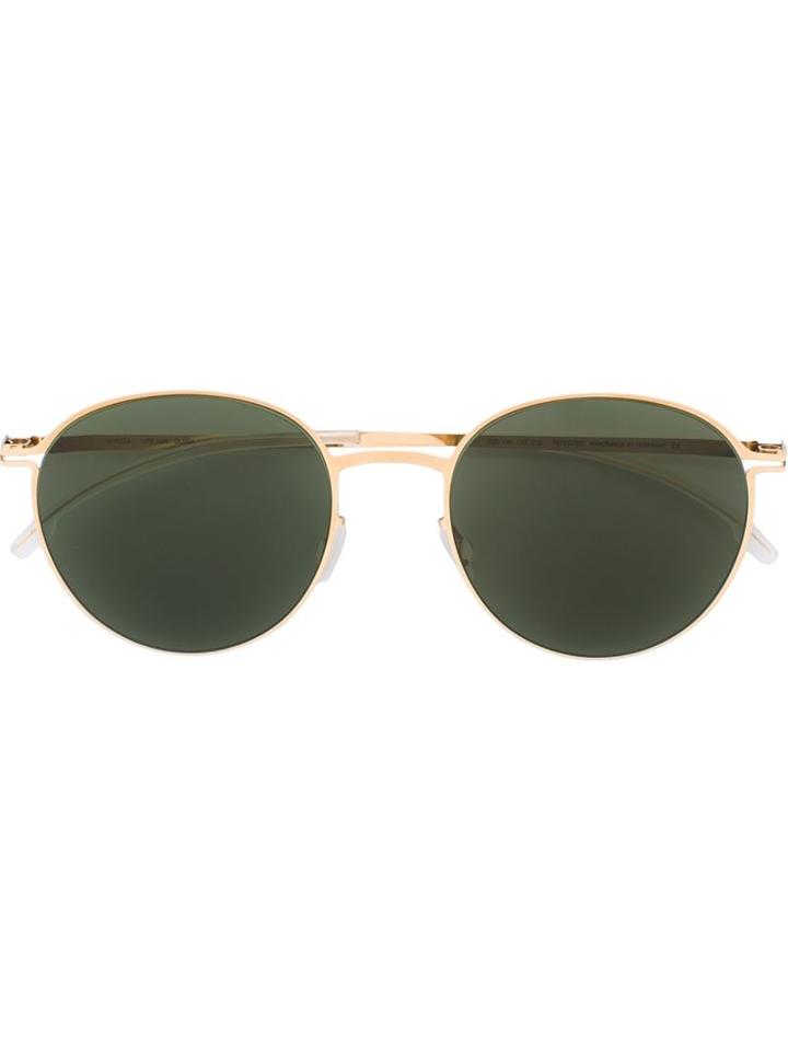 Mykita - 'olsen' Sunglasses - Unisex - Stainless Steel - One Size, Grey, Stainless Steel