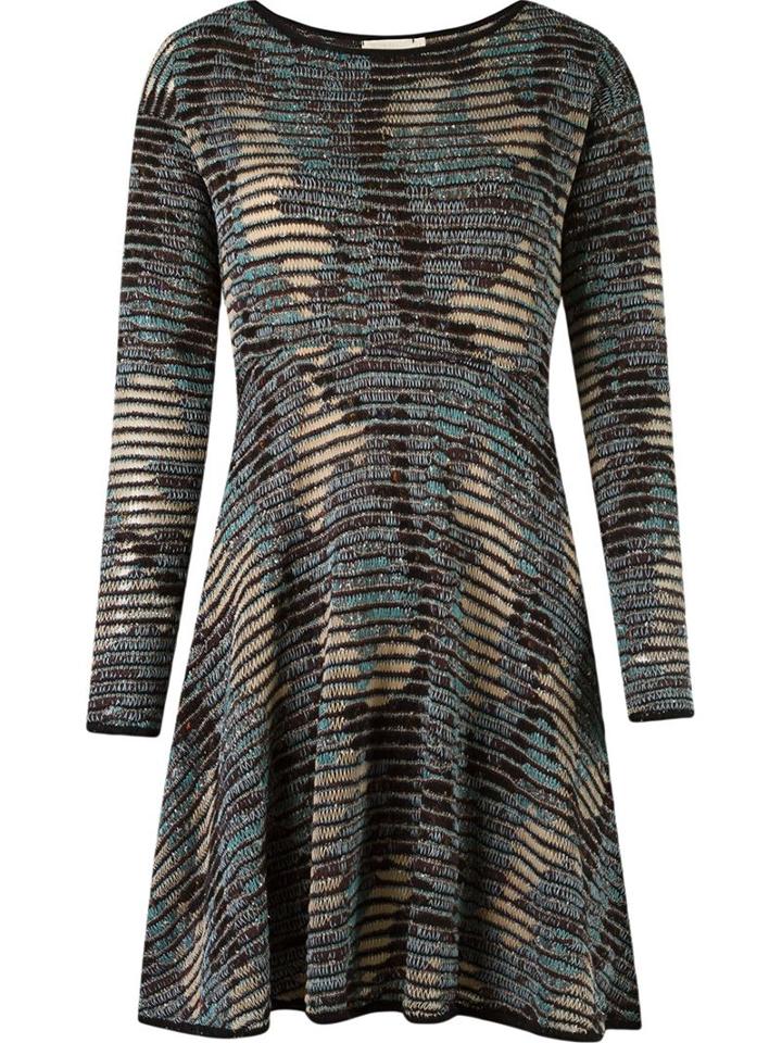 Cecilia Prado Round Neck Knitted Dress, Women's, Size: G, Black, Acrylic/polyamide/viscose