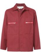 Marni Chest Pocket Shirt Jacket - Red