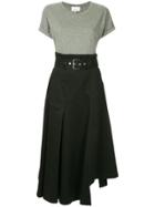 3.1 Phillip Lim T-shirt Detail Trench Dress - Grey