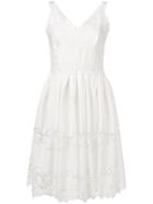 Dolce & Gabbana Abito Embroidered Sleeveless Dress - White