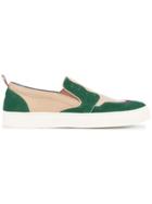Kolor Perforated Detail Slip-on Sneakers - Green