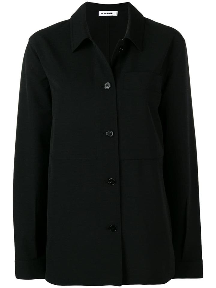 Jil Sander Fitted Shirt Jacket - Black