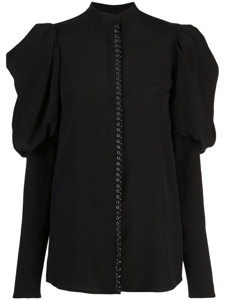 Vera Wang Exaggerated Sleeve Blouse - Black