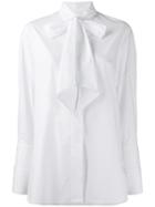 Alexandre Vauthier Tie Bow Shirt - White