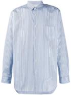 Comme Des Garçons Shirt Formal Striped Shirt - Blue