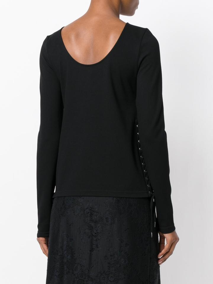 Mcq Alexander Mcqueen - Long Sleeve Top - Women - Polyamide/spandex/elastane/viscose - M, Black, Polyamide/spandex/elastane/viscose
