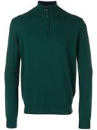 Corneliani Front Zip Sweater - Green