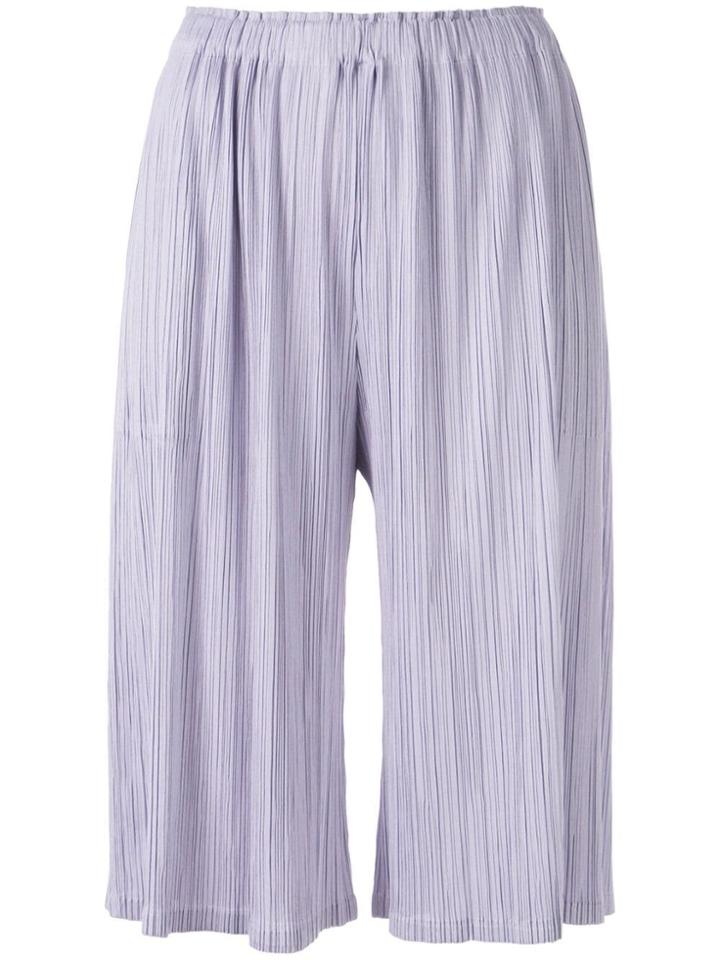 Pleats Please By Issey Miyake Classic Culottes - Purple