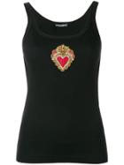 Dolce & Gabbana Heart Tank Top - Black