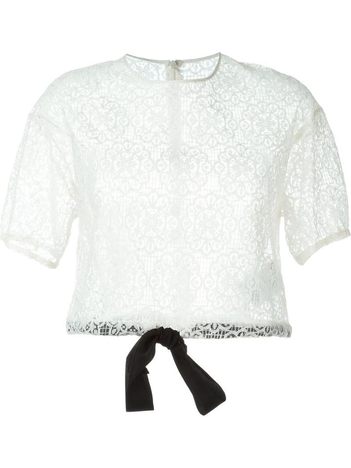 Red Valentino Broderie Anglaise Top