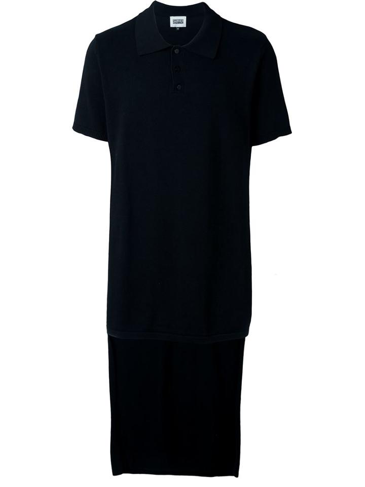 Christopher Shannon Long Split-side Polo Shirt