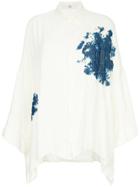 Y's Splash Print Shirt - White