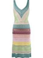 Cecilia Prado Striped Knit Dress, Women's, Size: G, Viscose