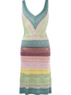 Cecilia Prado Striped Knit Dress, Women's, Size: G, Viscose