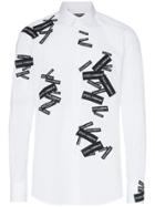 Dolce & Gabbana Logo Label Cotton Shirt - White