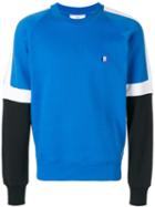 Ami Alexandre Mattiussi Tricolour Sweatshirt - Blue