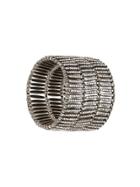 Philippe Audibert Elasticated Embellished Bracelet - Metallic