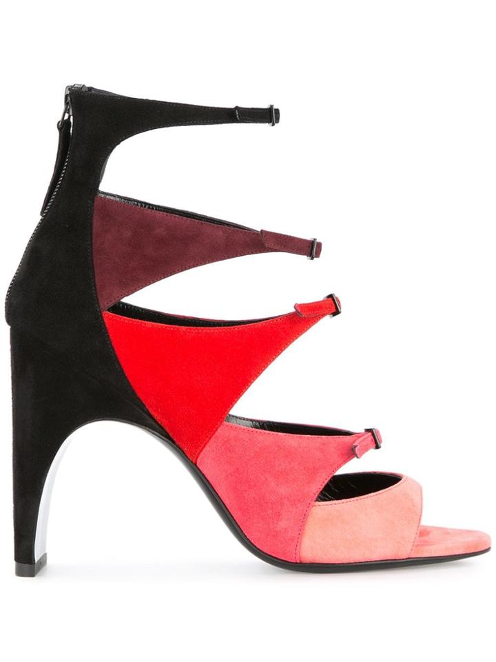 Pierre Hardy Multiple Front Straps Sandals - Black