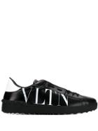 Valentino Valentino Garavani Logo Print Open Sneakers - Black