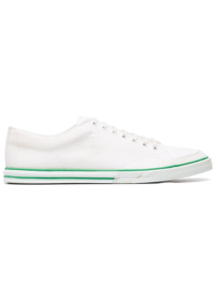 Balenciaga Match Low Logo Sole Distressed Sneakers - White