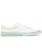 Balenciaga Match Low Logo Sole Distressed Sneakers - White