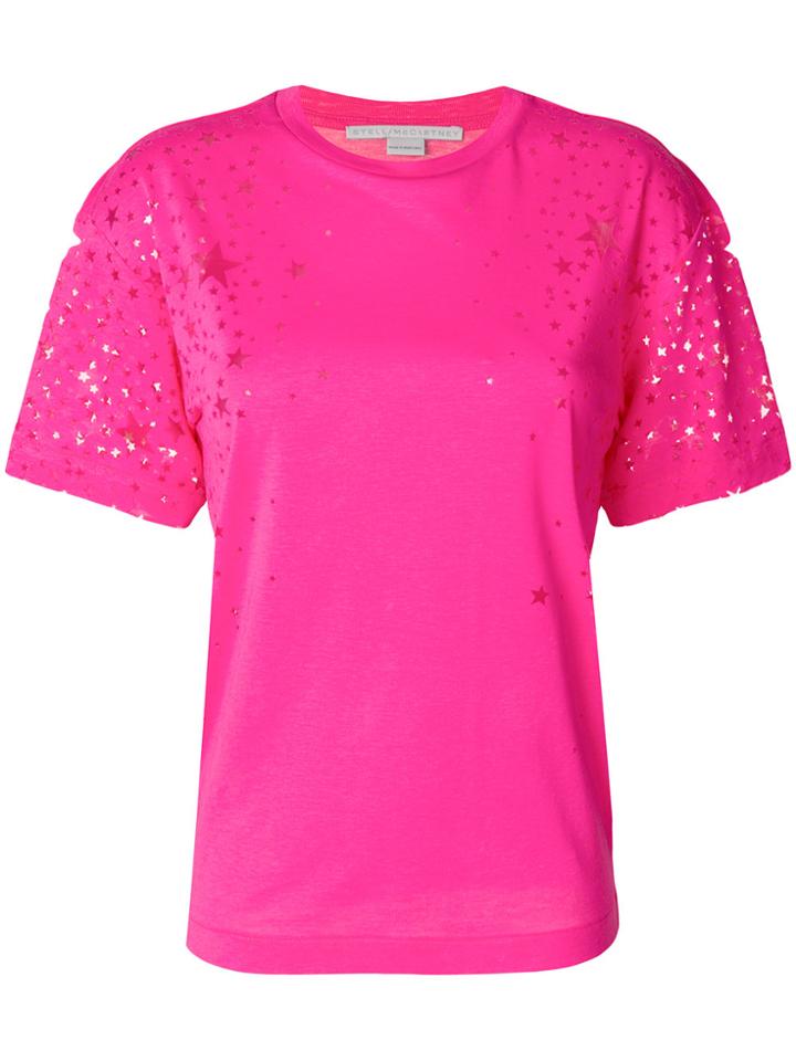 Stella Mccartney Star Pattern T-shirt - Pink & Purple