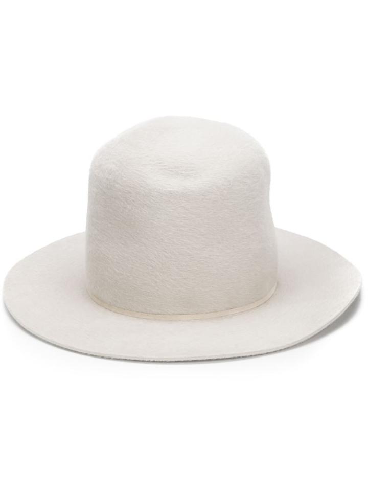 Ilariusss Felt Hat, Adult Unisex, Size: 60, White, Rabbit Fur Felt