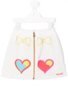 Moschino Kids - Zipped Skirt - Kids - Cotton/spandex/elastane - 4 Yrs, Toddler Girl's, White
