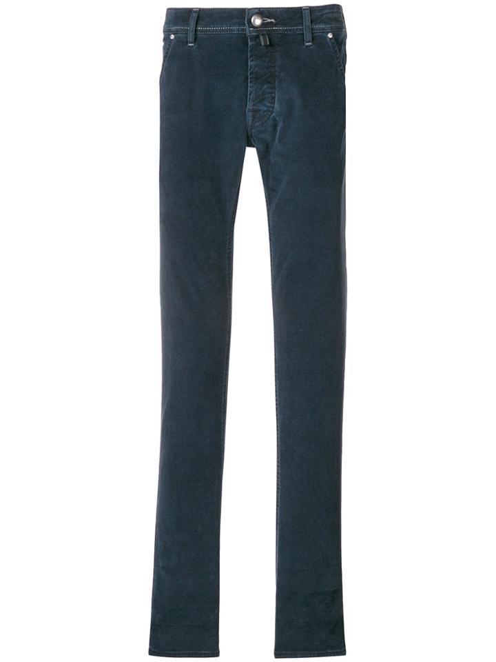 Jacob Cohen Handkerchief Corduroy Trousers - Blue