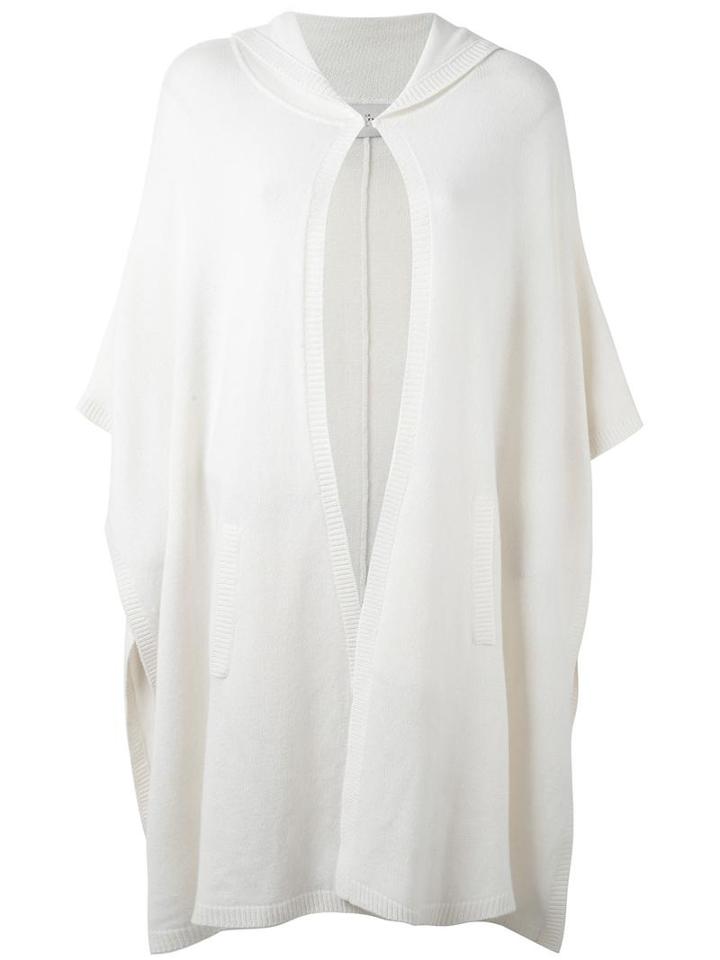 Le Kasha 'utah' Knit Poncho, Women's, White, Cashmere