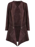 Uma Raquel Davidowicz 'pampa' Coat, Women's, Size: 40, Brown, Cotton/spandex/elastane