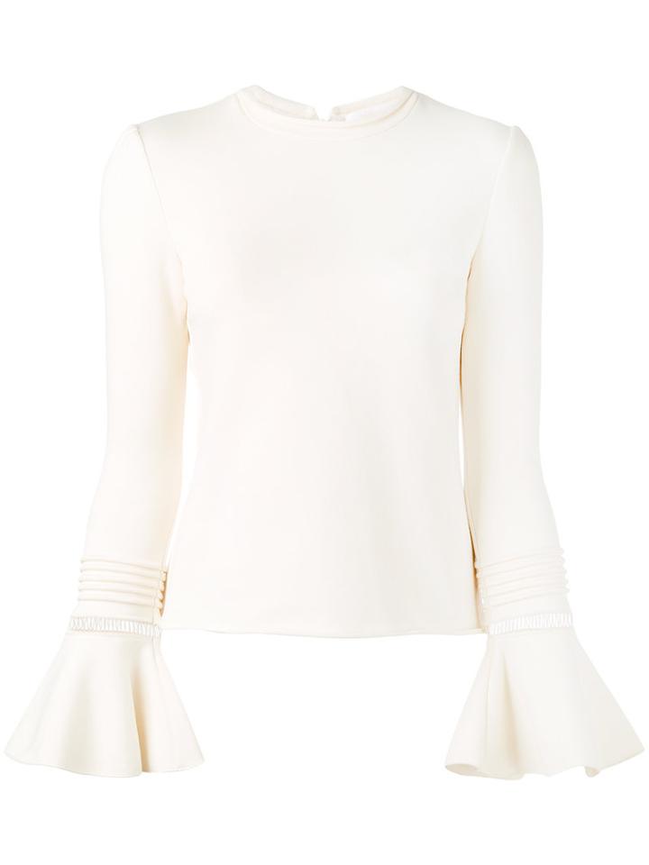Bell Sleeve Top - Women - Cotton - L, Nude/neutrals, Cotton, See By Chloé