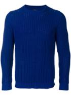 Mp Massimo Piombo Ribbed Jumper - Blue