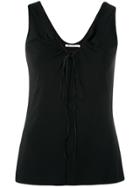 T By Alexander Wang V-neck Tank Top - Black