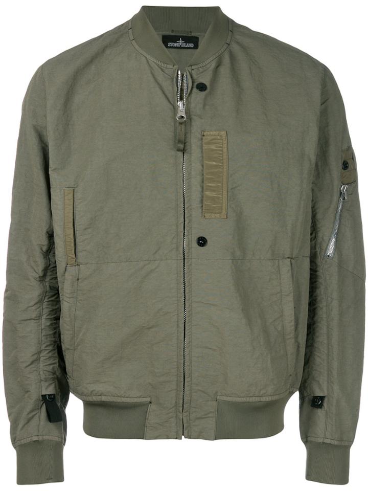 Stone Island Shadow Project Classic Bomber Jacket - Green