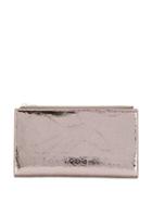 Mm6 Maison Margiela Crinkle Bi-fold Wallet - Silver