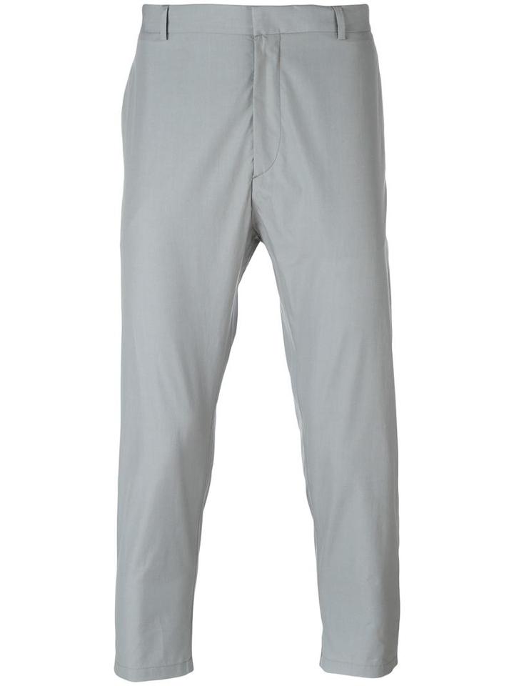 Jil Sander Chino Trousers, Men's, Size: 48, Grey, Cotton