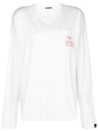Hyein Seo Embroidered Pocket Oversized Top - White