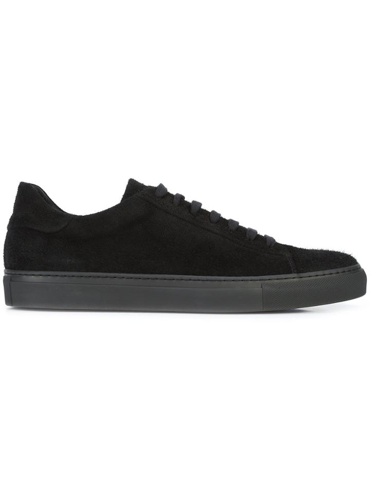Wings+horns Suede Sneakers - Black
