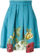 Antonio Marras Textured Floral Print Skirt