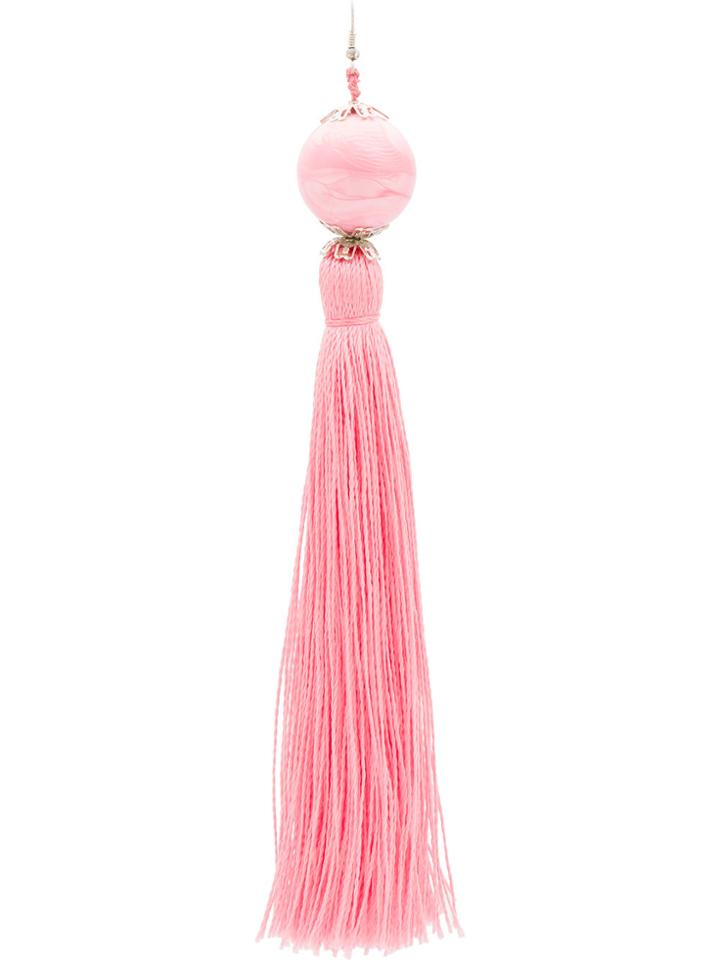 Neith Nyer Tassel Drop Earring - Pink & Purple