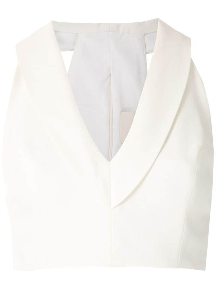 Framed Top Cropped Lawrence Framed - White