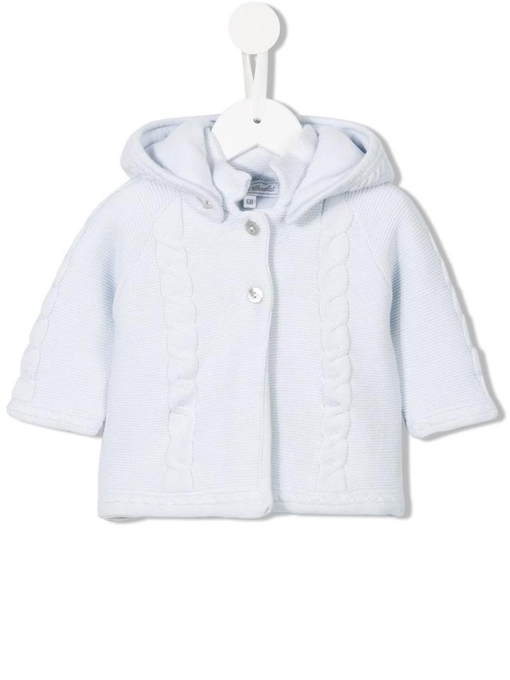 Tartine Et Chocolat Hooded Knit Jacket, Toddler Boy's, Size: 18 Mth, Blue